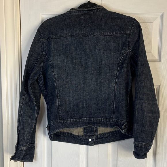 Classic Dark Blue Denim Jacket - Picture 3 of 6